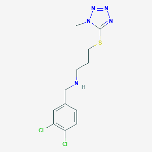 molecular formula C12H15Cl2N5S B275813 N-(3,4-dichlorobenzyl)-3-[(1-methyl-1H-tetrazol-5-yl)sulfanyl]propan-1-amine 