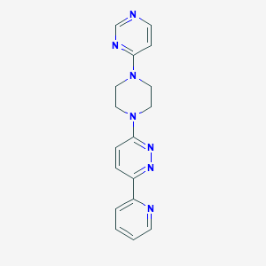 3-Pyridin-2-yl-6-(4-pyrimidin-4-ylpiperazin-1-yl)pyridazine