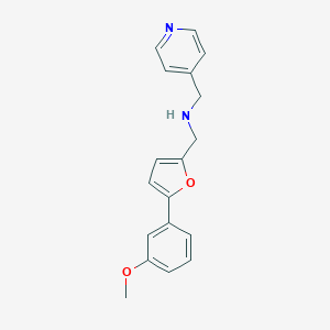 molecular formula C18H18N2O2 B275816 N-{[5-(3-methoxyphenyl)-2-furyl]methyl}-N-(4-pyridinylmethyl)amine 