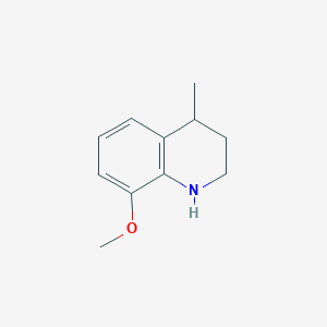 molecular formula C11H15NO B2758163 8-Methoxy-4-methyl-1,2,3,4-tetrahydroquinoline CAS No. 89445-81-8