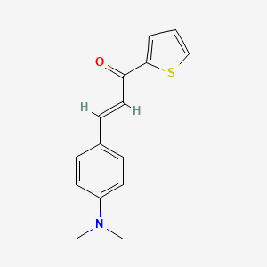 molecular formula C15H15NOS B2758166 3-[4-(二甲胺)苯基]-1-(2-噻吩基)丙-2-烯-1-酮 CAS No. 137444-53-2
