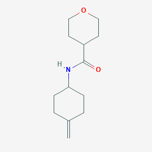 molecular formula C13H21NO2 B2758176 N-(4-甲基亚环己基)氧杂环己基-4-甲酰胺 CAS No. 2097920-04-0
