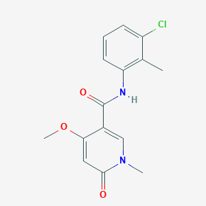 B2758184 N-(3-chloro-2-methylphenyl)-4-methoxy-1-methyl-6-oxo-1,6-dihydropyridine-3-carboxamide CAS No. 2034527-43-8