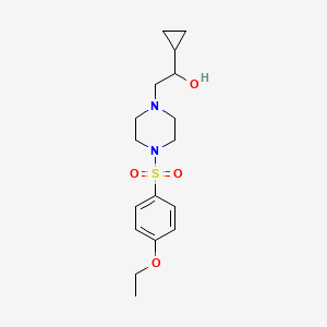B2758187 1-Cyclopropyl-2-(4-((4-ethoxyphenyl)sulfonyl)piperazin-1-yl)ethanol CAS No. 1396884-36-8