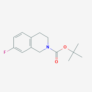 molecular formula C14H18FNO2 B2758194 叔丁基 7-氟-3,4-二氢异喹啉-2(1H)-羧酸酯 CAS No. 2102412-01-9