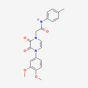 2-[4-(3,4-dimethoxyphenyl)-2,3-dioxo-3,4-dihydropyrazin-1(2H)-yl]-N-(4-methylphenyl)acetamide