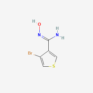 4-bromo-N'-hydroxythiophene-3-carboximidamide