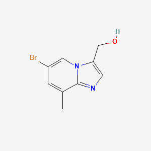 molecular formula C9H9BrN2O B2758225 {6-溴-8-甲基咪唑并[1,2-a]吡啶-3-基}甲醇 CAS No. 217435-70-6