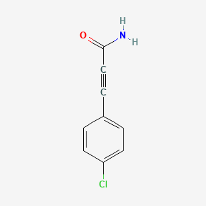 molecular formula C9H6ClNO B2758229 3-(4-氯苯基)丙炔酰胺 CAS No. 42122-09-8