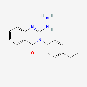 2-hydrazino-3-(4-isopropylphenyl)quinazolin-4(3H)-one
