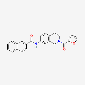 N-(2-(furan-2-carbonyl)-1,2,3,4-tetrahydroisoquinolin-7-yl)-2-naphthamide