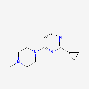 2-Cyclopropyl-4-methyl-6-(4-methylpiperazin-1-yl)pyrimidine