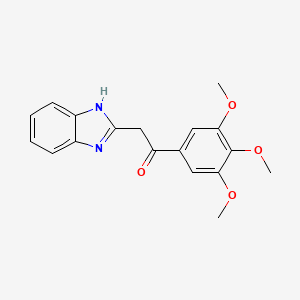 2-(1H-1,3-benzodiazol-2-yl)-1-(3,4,5-trimethoxyphenyl)ethan-1-one