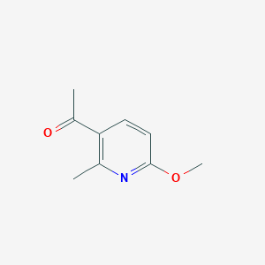 molecular formula C9H11NO2 B2758291 1-(6-Methoxy-2-methylpyridin-3-yl)ethanone CAS No. 1256785-42-8