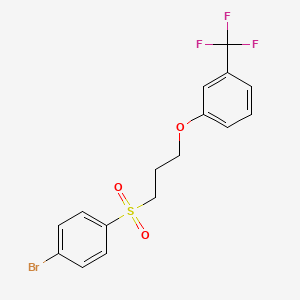 (4-Bromophenyl)(dioxo){3-[3-(trifluoromethyl)phenoxy]propyl}-lambda~6~-sulfane