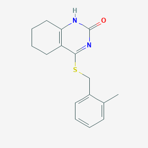 4-((2-methylbenzyl)thio)-5,6,7,8-tetrahydroquinazolin-2(1H)-one