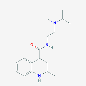 molecular formula C17H27N3O B2758326 2-methyl-N-{2-[methyl(propan-2-yl)amino]ethyl}-1,2,3,4-tetrahydroquinoline-4-carboxamide CAS No. 1355789-17-1
