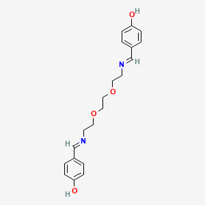 molecular formula C20H24N2O4 B2758334 4,4'-((1Z,11Z)-5,8-dioxa-2,11-diazadodeca-1,11-diene-1,12-diyl)diphenol CAS No. 325474-81-5