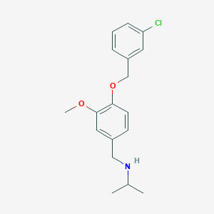 N-{4-[(3-chlorobenzyl)oxy]-3-methoxybenzyl}-N-isopropylamine