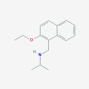 molecular formula C16H21NO B275835 N-[(2-ethoxynaphthalen-1-yl)methyl]propan-2-amine 