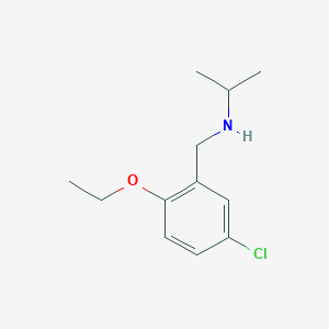 molecular formula C12H18ClNO B275836 N-(5-chloro-2-ethoxybenzyl)propan-2-amine 