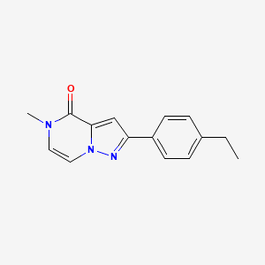 molecular formula C15H15N3O B2758364 2-(4-Ethylphenyl)-5-methylpyrazolo[1,5-a]pyrazin-4-one CAS No. 2309307-39-7