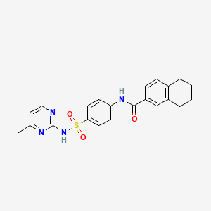 N-[4-[(4-methylpyrimidin-2-yl)sulfamoyl]phenyl]-5,6,7,8-tetrahydronaphthalene-2-carboxamide