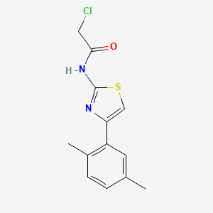 2-chloro-N-[4-(2,5-dimethylphenyl)-1,3-thiazol-2-yl]acetamide