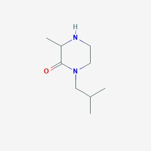 molecular formula C9H18N2O B2758370 1-Isobutyl-3-methylpiperazin-2-one CAS No. 1214021-50-7