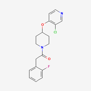 1-(4-((3-Chloropyridin-4-yl)oxy)piperidin-1-yl)-2-(2-fluorophenyl)ethanone