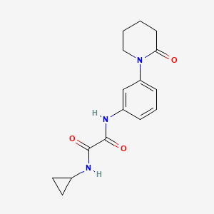 N1-cyclopropyl-N2-(3-(2-oxopiperidin-1-yl)phenyl)oxalamide