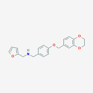 N-[4-(2,3-dihydro-1,4-benzodioxin-6-ylmethoxy)benzyl](2-furyl)methanamine