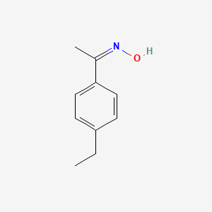 molecular formula C10H13NO B2758392 p-Ethylacetophenone oxime CAS No. 2089-32-9