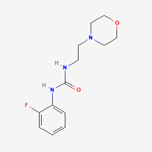 molecular formula C13H18FN3O2 B2758405 1-(2-氟苯基)-3-(2-吗啉基乙基)脲 CAS No. 853750-84-2