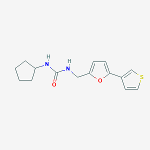 1-Cyclopentyl-3-((5-(thiophen-3-yl)furan-2-yl)methyl)urea