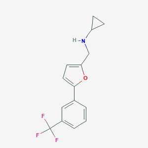 N-({5-[3-(trifluoromethyl)phenyl]-2-furyl}methyl)cyclopropanamine