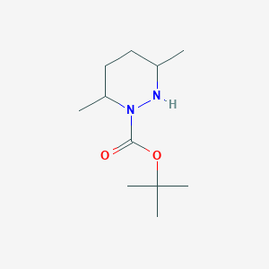 molecular formula C11H22N2O2 B2758414 tert-Butyl 3,6-dimethyltetrahydropyridazine-1(2H)-carboxylate CAS No. 1823050-71-0