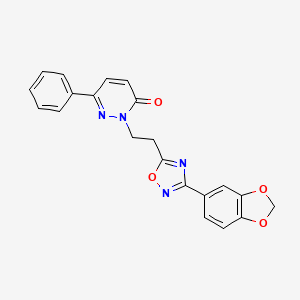 3-phenyl-2-{[4-(5,6,7,8-tetrahydronaphthalen-2-ylsulfonyl)piperazin-1-yl]methyl}-3H-imidazo[4,5-b]pyridine