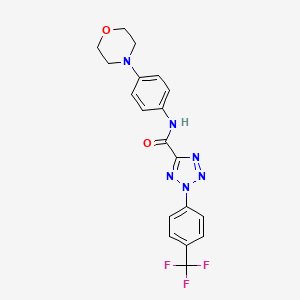 N-(4-morpholinophenyl)-2-(4-(trifluoromethyl)phenyl)-2H-tetrazole-5-carboxamide