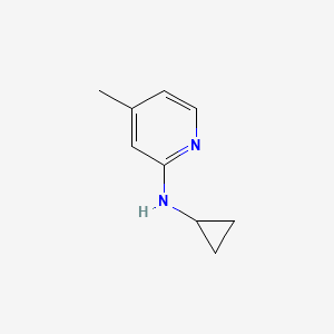 molecular formula C9H12N2 B2758449 N-cyclopropyl-4-methylpyridin-2-amine CAS No. 1249893-45-5