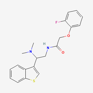 N-(2-(benzo[b]thiophen-3-yl)-2-(dimethylamino)ethyl)-2-(2-fluorophenoxy)acetamide