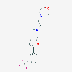 molecular formula C18H21F3N2O2 B275846 (2-Morpholin-4-ylethyl)({5-[3-(trifluoromethyl)phenyl]-2-furyl}methyl)amine 