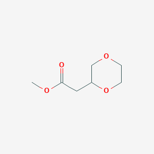 molecular formula C7H12O4 B2758464 甲基2-(1,4-二氧杂环丁-2-基)乙酸酯 CAS No. 2247107-43-1