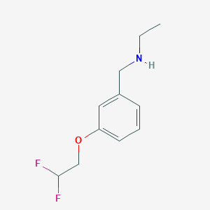 N-[[3-(2,2-difluoroethoxy)phenyl]methyl]ethanamine