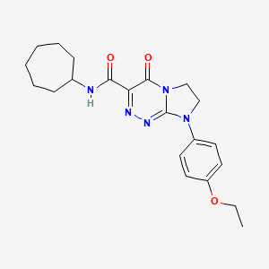 N-cycloheptyl-8-(4-ethoxyphenyl)-4-oxo-4,6,7,8-tetrahydroimidazo[2,1-c][1,2,4]triazine-3-carboxamide