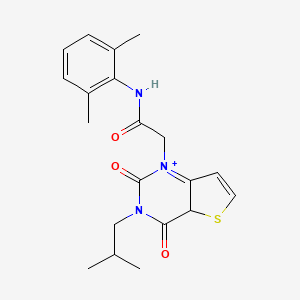 molecular formula C20H23N3O3S B2758479 N-(2,6-dimethylphenyl)-2-[3-(2-methylpropyl)-2,4-dioxo-1H,2H,3H,4H-thieno[3,2-d]pyrimidin-1-yl]acetamide CAS No. 1261000-36-5