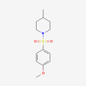 molecular formula C13H19NO3S B2758493 1-[(4-Methoxyphenyl)sulfonyl]-4-methylpiperidine CAS No. 332410-13-6