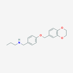 N-[4-(2,3-dihydro-1,4-benzodioxin-6-ylmethoxy)benzyl]-N-propylamine
