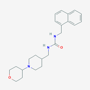 1-(naphthalen-1-ylmethyl)-3-((1-(tetrahydro-2H-pyran-4-yl)piperidin-4-yl)methyl)urea