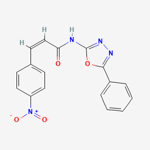 (Z)-3-(4-nitrophenyl)-N-(5-phenyl-1,3,4-oxadiazol-2-yl)acrylamide